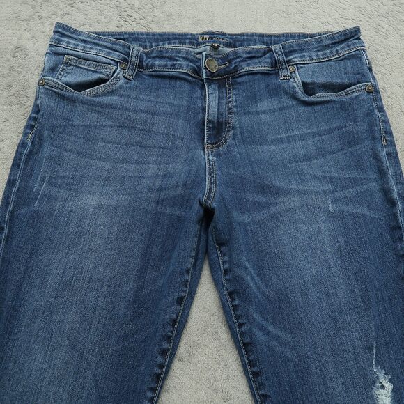 Kut from the Kloth Indigo Straight Leg Jeans - Picture 11 of 16